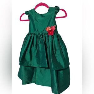 Laura Ashley Emerald Green Party Dress Girls 6X